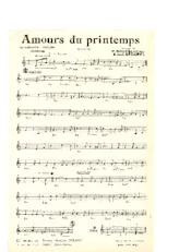 télécharger la partition d'accordéon Amours du printemps (Marche) au format PDF