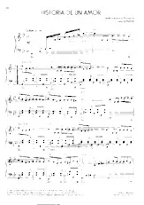 download the accordion score Historia de un amor (Histoire d'un amour) (Chant : Dalida / André Claveau / Luis Mariano) (Boléro) in PDF format