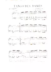 scarica la spartito per fisarmonica Tango des dames in formato PDF