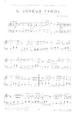scarica la spartito per fisarmonica Joyeux Tyrol (Valse Tyrolienne) in formato PDF