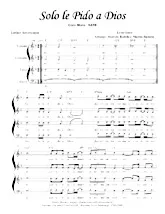 télécharger la partition d'accordéon Solo le pido a dios (Chœurs) au format PDF