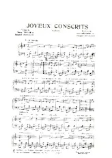 télécharger la partition d'accordéon Joyeux Conscrits (Créée par : Jean Ségurel / André Verchuren / Aimable) (Marche) au format PDF