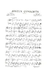 descargar la partitura para acordeón Joyeux Conscrits (Créée par : Jean Ségurel / André Verchuren / Aimable) (Marche) en formato PDF