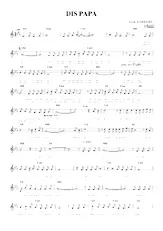 download the accordion score Dis Papa (Relevé) in PDF format