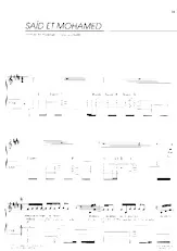 descargar la partitura para acordeón Saïd et Mohamed en formato PDF