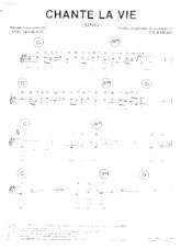 descargar la partitura para acordeón Chante la vie (Sing) (Pop) en formato PDF