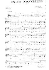 scarica la spartito per fisarmonica Un air d'accordéon (Valse Chantée) in formato PDF
