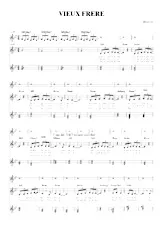 download the accordion score Vieux frère (Chant : Bourvil) (Relevé) in PDF format