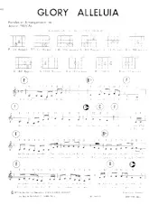 télécharger la partition d'accordéon Glory Alleluia (Chant : The Poppys / Nicoletta) (Pop) au format PDF