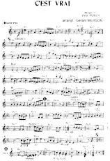 download the accordion score C'est vrai (Arrangement : Gérard Merson) (Boléro) in PDF format