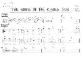télécharger la partition d'accordéon The house of the rising sun (Le pénitencier) (Chant : Johnny Hallyday) au format PDF