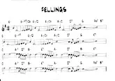 télécharger la partition d'accordéon Feelings (Chant : Mike Brant) au format pdf
