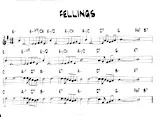 descargar la partitura para acordeón Feelings (Chant : Mike Brant) en formato PDF