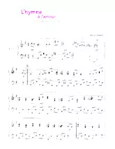 télécharger la partition d'accordéon L'hymne à l'amour au format PDF