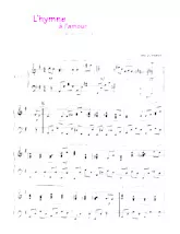 descargar la partitura para acordeón L'hymne à l'amour en formato PDF