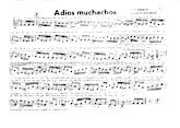 télécharger la partition d'accordéon Adios Muchachos    (Tango) au format PDF