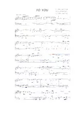 descargar la partitura para acordeón To you en formato PDF