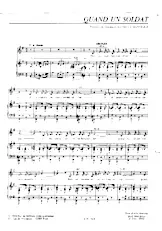 télécharger la partition d'accordéon Quand un soldat (Chant : Yves Montand) (Marche) au format PDF