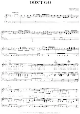 download the accordion score Don't go (Chant : Yazoo) in PDF format