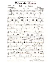 descargar la partitura para acordeón Valse de Namur (Wals van Namen) en formato PDF
