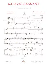 télécharger la partition d'accordéon Mistral gagnant (Transcription pour Piano de Patrice Bourgès Rouhaut) (Pop) au format PDF
