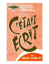 download the accordion score C'était écrit (Orchestration) (Tango) in PDF format