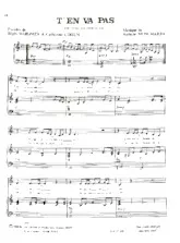 download the accordion score T'en va pas (Chant : Elsa) in PDF format