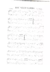 descargar la partitura para acordeón You need samba en formato PDF