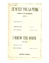 descargar la partitura para acordeón Ce n'est pas la peine (Down in the boondocks) (Enregistré par : Christine Lebail / Billy Joe Royal) (Orchestration Complète) en formato PDF