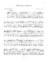 download the accordion score Marcha Eslava (Marche Slave) (Arrangement pour accordéon de Mario Mascarenhas) in PDF format