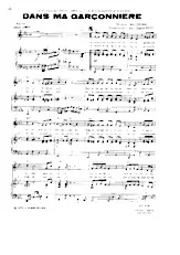 télécharger la partition d'accordéon Dans ma garçonnière (Arrangement de Jean-Claude Petit) (Tango) au format PDF
