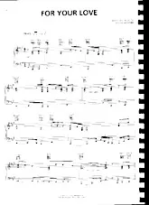 télécharger la partition d'accordéon For your love (Slow) au format PDF