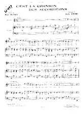scarica la spartito per fisarmonica C'est la chanson des accordéons (Chant : Georges Guétary) (Valse) in formato PDF