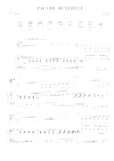 download the accordion score Pauvre Rutebeuf (Habanera) in PDF format