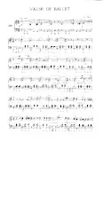 télécharger la partition d'accordéon Valse de ballet au format PDF