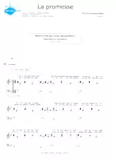 scarica la spartito per fisarmonica La promesse (Arrangeur : Franck Authié) (Interprètes : Grégoire et Jean-Jacques Goldman) (Partition Piano)  in formato PDF