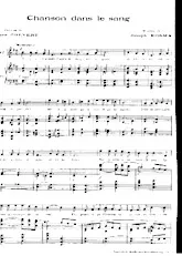 télécharger la partition d'accordéon Chanson dans le sang au format PDF
