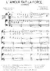 download the accordion score L'amour fait la force (Eldorado) (Chant : Jaïro) in PDF format