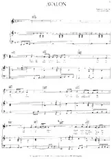 download the accordion score Avalon in PDF format