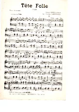 scarica la spartito per fisarmonica Tête Folle (Arrangement : Charles Garemynck) (Valse) in formato PDF