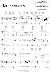 descargar la partitura para acordeón Le printemps en formato PDF