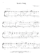 télécharger la partition d'accordéon Annie's song (Valse) au format PDF