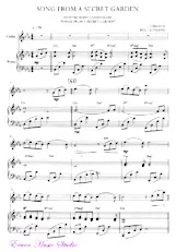 download the accordion score Song from a secret garden (From the secret garden album) in PDF format