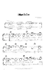 descargar la partitura para acordeón I want to live (Slow) en formato PDF