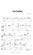 télécharger la partition d'accordéon Like a sad song (slow) au format PDF