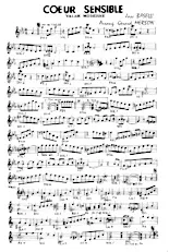 scarica la spartito per fisarmonica Coeur sensible (Arrangement : Gérard Merson) (Valse) in formato PDF