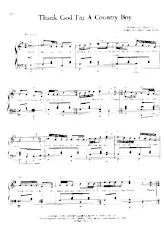 scarica la spartito per fisarmonica Thank God I'm a Country Boy (Interprète : John Denver) (Country Swing) in formato PDF