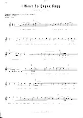 télécharger la partition d'accordéon I want to break free (Interprètes : Queen) (Disco Rock) au format PDF