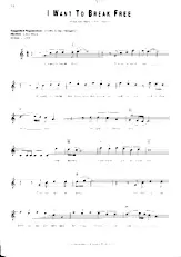 download the accordion score I want to break free (Interprètes : Queen) (Disco Rock) in PDF format