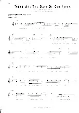 descargar la partitura para acordeón These are the days of our lives (Interprètes : Queen) (Slow) en formato PDF